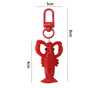Novelty 3D Lobster Keychain Realistic Animal Pendant Funny Toy for Keys Bag Wholesale - Product Image 6