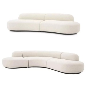 Hiện đại đơn giản thiết kế lớn sang trọng nhung sofa cong wabi-sabi góc cho căn hộ lớn chuyển đổi cho phòng khách - Product Image 5