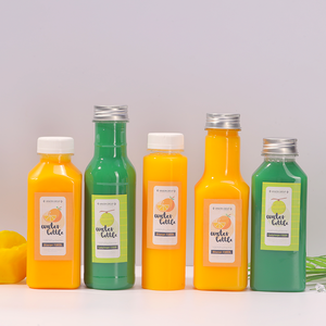 Đồ Uống Dùng Một Lần 8 <span class=keywords><strong>12</strong></span> 16 Oz 350 <span class=keywords><strong>Ml</strong></span> Bình Đựng Nước Trái Cây Hình Vuông Rỗng Bằng Nhựa Không Chứa Bpa Chai Nước Giải Khát Để Uống Trà - Product Image 2