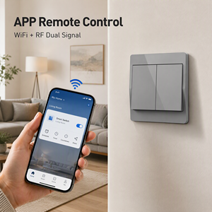 Module de relais intelligent WiFi QICHIP 301-305, RF433 16A <span class=keywords><strong>120V</strong></span>, interrupteur WiFi étanche pour éclairage mural avec application Smart Life - Product Image 3