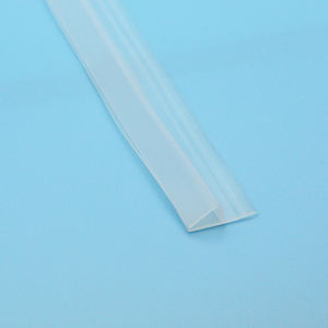 Tira <span class=keywords><strong>de</strong></span> sellado <span class=keywords><strong>de</strong></span> goma <span class=keywords><strong>de</strong></span> silicona flexible con borde <span class=keywords><strong>de</strong></span> puerta <span class=keywords><strong>de</strong></span> vidrio <span class=keywords><strong>de</strong></span> perfil H suave para baño con aleta dilatada - Product Image 5