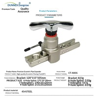 Outil d'évasement de tubes en cuivre Dongxiao N806, évasoir de tubes de 9 mm, évasement excentrique à 45°, kit d'alésage métrique/imperial de 619 mm
