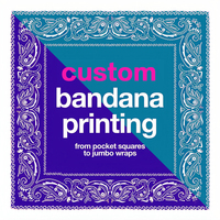 Bandana personnalisé imprimé pour les cadeaux d'entreprise Salons professionnels et campagnes marketing avec intégration de logo personnalisé