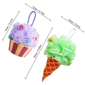 Esponja de Baño Masthome con Forma de Helado Arcoíris, Esponja Exfoliante Corporal para Niños - Product Image 6