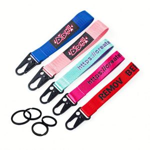 High Quality <b>Personalized</b> Logo Woven Custom Wallet Key Chain Lanyard Gift Leather <b>Keychain</b> - Product Image 4