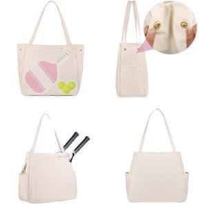Bolsa Grande Impermeable de Poliéster para Raquetas de Tenis, Bádminton, Pickleball y Deportes de Raqueta para Mujer - Tamaño y Logotipo Personalizables - Product Image 6