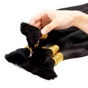Cabello Humano Remy Brasileño al por Mayor, 100% Alineado con la Cutícula, Grado 10A, Paquetes de Cabello Virgen Crudo a Granel, Liso Sedoso de 8-30 Pulgadas - Product Image 5