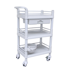 Портативная мобильная тележка на колесах из АБС-пластика, грузоподъемность 50 кг, для хранения, для СПА, больниц, дома, тату-салонов, зоомагазинов - Product Image 1