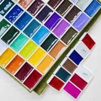Non Toxique Riche Pigments Couleurs Bricolage Fournitures Acrylique Aquarelle Art Artisanat Palette Kits Pour Enfants