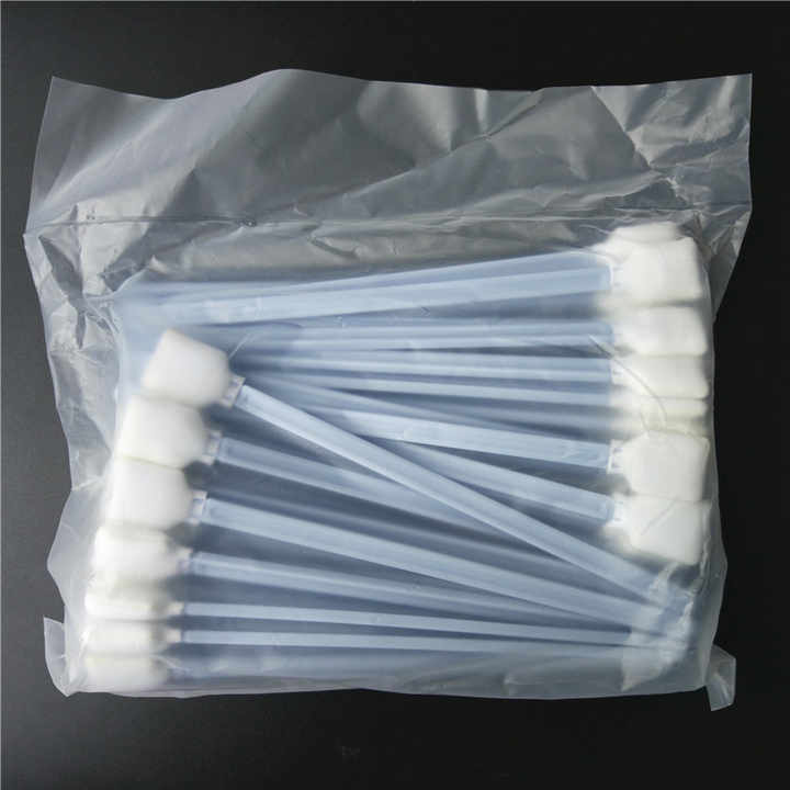 50PCS High quality big long 23cm printhead foam swabs stick for