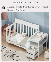 CLAF BEBE Fabricant en gros Chevet Lit pour enfants en bois blanc en bois de pin de Nouvelle-Zélande Solide pour enfants Pratique