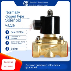1/4Inch 2W-08 Ac 220V/110V/24V Dc 24V/12V Water Messing Controle Magneetventiel Oem 1 Jaar Garantie - Product Image 2