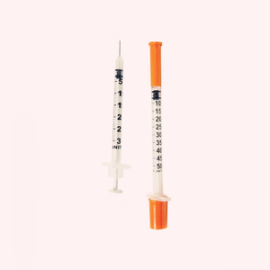Agujas de Seguridad Desechables y Estériles, Jeringas de Insulina de Plástico de 0.5ml/1ml, Calibre 32, <span class=keywords><strong>Punta</strong></span> de 6mm, 30g, 5/16'', para Uso Veterinario y en Animales - Product Image 1