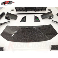 Kit de carrosserie MSY Style en fibre de carbone sèche pour Tesla Cybertruck : Lame avant, diffuseur arrière, jupes latérales et aileron arrière pour un look agressif