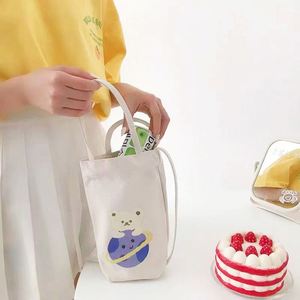 Funda de Lona Personalizada para Taza de Café, Mini Bolso Tote Portátil para Mujer, Porta Botella de Agua con Logotipo - Product Image 6