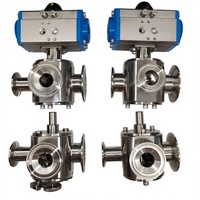 Accessoires pour machine de remplissage 304 : Vanne rotative trois voies pour pâtes et liquides, Vanne trois voies pour liquides, Buse de décharge, Cylindre