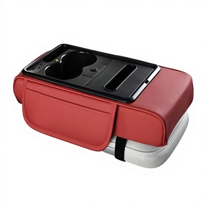 8-in-1 Charging Scented Armrest Box Height Increase Pad Universal Tissue Box <strong>Car</strong> Central Armrest Protective Cover Storage Box - Product Image 1