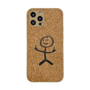 Stylish Soft Silicone Cork Fiber <strong>Cooling</strong> <strong>Phone</strong> Cover for iPhone X Xs Xr 11 12 13 Pro Max Original Wood Grain Mobile <strong>Phone</strong> <strong>Case</strong> - Product Image 1