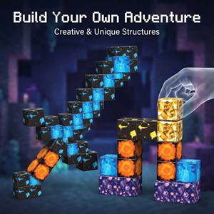 AiJH 48 pièces Ensemble <span class=keywords><strong>de</strong></span> cubes <span class=keywords><strong>de</strong></span> <span class=keywords><strong>construction</strong></span> pour exploration <span class=keywords><strong>de</strong></span> grotte minière, éducatif, DIY, sensoriel, jouets <span class=keywords><strong>de</strong></span> <span class=keywords><strong>construction</strong></span>, développement <span class=keywords><strong>de</strong></span> la pensée créative - Product Image 2