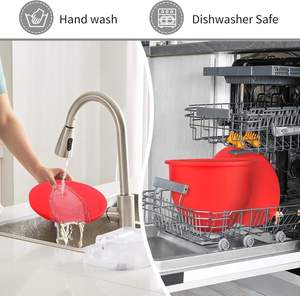 Inserto in Silicone per <span class=keywords><strong>Ciotola</strong></span> da 5 Qt per Mixer <span class=keywords><strong>Kitchenaid</strong></span> con Coperchio, Protezione per <span class=keywords><strong>Ciotola</strong></span> Impastatrice, Rivestimenti in Silicone Non Tossico - Product Image 4