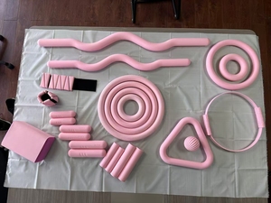 Eco Friendly Factory Heavy logo Uso de fitness para gimnasio Yoga Mat Silicona Beam WeightsAntideslizante Barra larga Mancuerna Pilates Accesorios - Product Image 6