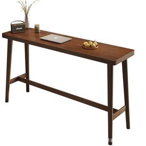 Mesa de Bar y Combinación de Sillas Altas de Madera Maciza de Diseño Nórdico Moderno para Uso en Hoteles con Capacidad para 2 Personas - Product Image 1