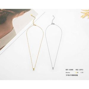 Collana con Lettera R in Acciaio Inossidabile, Confezione da 12 Pezzi, Gioielli alla Moda, Catene per Collane - Product Image 3