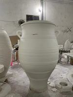 Moule de pot de fleurs en fibre de verre d'usine, vase de sol en argile de fibre de ciment pour hôtel, grande jardinière et pots de couleur/taille personnalisés intérieur extérieur