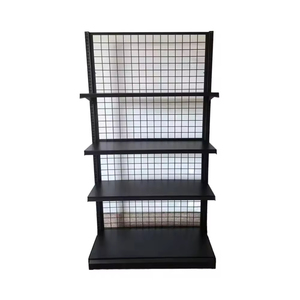 Estanterías de Góndola para Supermercados, MOQ Bajo, Estanterías de Exhibición de Metal Perforado Personalizadas, Estantes de Almacenamiento - Product Image 3