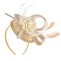 Cheveux de fête quotidiens pour dames Bandeau à plumes d'église Fascinator Flower Women Banana Hair Clip Hairnet Hair Accessories