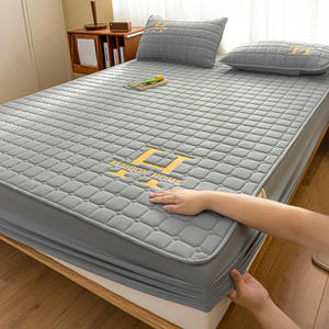 3-delige Soja-Katoenen Bedkapset H Borduurmachine Wasbaar Volledig Omhulde Katoenen Matrashoes - Product Image 5