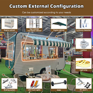 JINLIJING Enclosed Concession Mobile Bar Food Trucks Hot Dog Kebab Pizza Cart Cafe <strong>Ice</strong> <strong>Cream</strong> Coffee <strong>Trailers</strong> With Full Kitchen - Product Image 5