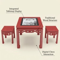 Table d'échecs numérique interactive intelligente HAUMR 32 pouces pour les centres de patrimoine culturel et les espaces éducatifs intelligents