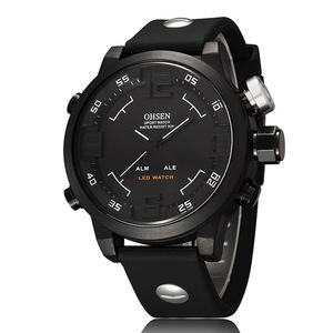 Reloj OHSEN Nuevo y Popular para Hombre, Reloj Electrónico <span class=keywords><strong>de</strong></span> Cuarzo con Doble Movimiento, Resistente al Agua - Product Image 3