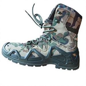 TSB07 MRN MEN outdoor Camo Outdoor Tactical <b>Hiking</b> cow leather Side Zipper High‑Top combat <b>Boots</b> Durable Anti‑Slip Trekking - Product Image 1