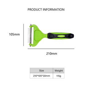 Stuoie per la <span class=keywords><strong>toelettatura</strong></span> dei peli di animali domestici rimozione sottopelo rastrello spazzola per cani e gatti - Product Image 6