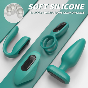 Coppia intimità & divertimento Set giocattoli del sesso tra cui anelli del cazzo vibratori - Product Image 3