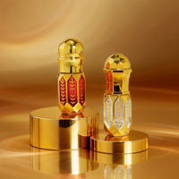 Mini flacon de parfum, huile parfumée, design luxueux 3ml, flacons d'attar vides 6ml avec logo