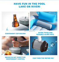 Bouée de natation électrique gonflable TX6626, dispositif flottant pour piscine et plage, coussin d'air électronique flottant pour la natation