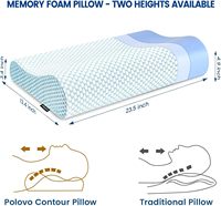 Oreiller cervical orthopédique moderne respirant en mousse à mémoire de forme ergonomique, réglable et confortable pour un sommeil optimal