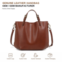 Sac seau en cuir pleine fleur fait main pour femme, style vintage minimaliste, sacs à bandoulière pour femme, usage quotidien, ODM, marque privée