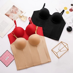 Vente en gros de corsets vintage sans bretelles tricotés pour femmes corset sans manches <span class=keywords><strong>dos</strong></span> <span class=keywords><strong>nu</strong></span> débardeurs sexy bonnets soutien-gorge body bustiers - Product Image 3
