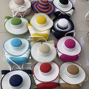 Casual Fashion Large Capacity Beach Vacation Bag Beach <b>Hat</b> Summer Straw <b>Hat</b> - Product Image 1