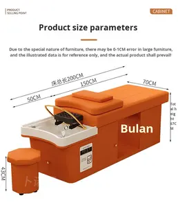 Bàn <span class=keywords><strong>massage</strong></span> trị liệu Spa đầu Thái với hệ thống tuần hoàn nước, mút cao cấp & khung gỗ chắc chắn dành cho salon làm đẹp & tiệm cắt tóc - Product Image 6