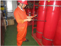 Instrument de mesure du niveau de liquide FM 200 pour système d'extinction d'incendie Indicateur de niveau de liquide à ultrasons pour extincteur