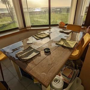 PVC tovaglia trasparente trasparente copertura della scrivania di protezione 1.0mm/1.5MM /2MM di plastica di <span class=keywords><strong>vetro</strong></span> morbido impermeabile a prova di olio per il <span class=keywords><strong>tavolo</strong></span> da pranzo - Product Image 2