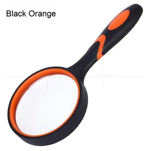 Lupa de bolsillo de mano con mango de resina y borde de latón Lupa de metal OEM personalizable - Product Image 3