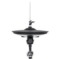 Ensemble de double charleston électronique UNLOCK Pro VH-12/B - Cymbales électroniques de 12 pouces avec mécanisme à double pédale, 2,2 kg, fabriqué en Chine