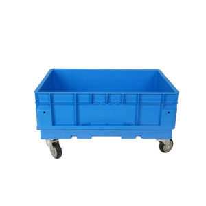 Nhựa màu đen Thùng trái cây Stackable ráp gấp Soda bia bánh mì gia cầm cà chua cá nhựa thùng hộp để bán - Product Image 4