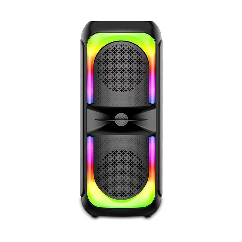 SING-E ZQS4265 produk baru luar ruangan portabel ganda 4 inci Bass dalam pemutaran jangka panjang lampu RGB dengan layar tampilan Speaker